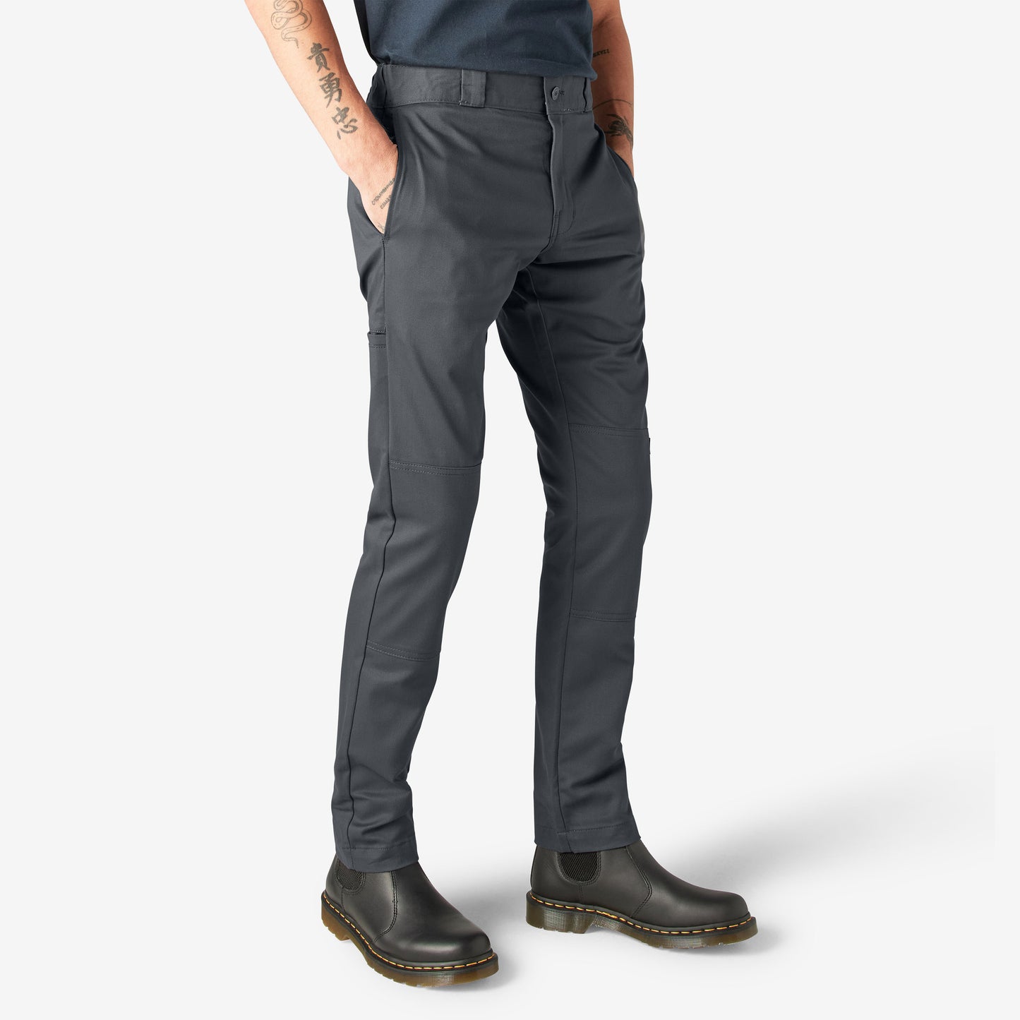 Dickies - Pantalones de trabajo ajustados con doble rodilla FLEX - WP811
