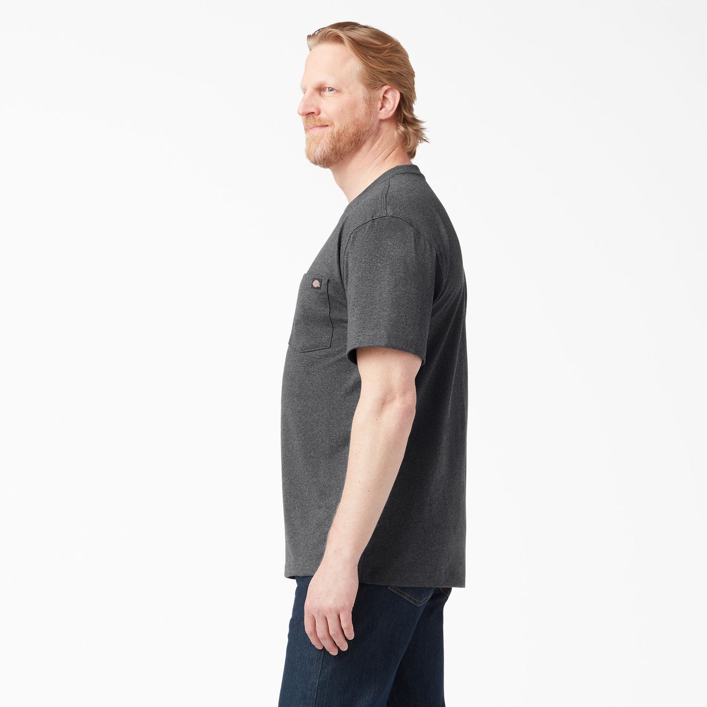 Dickies - Camiseta de manga corta con bolsillo y diseño jaspeado de peso pesado - WS450H