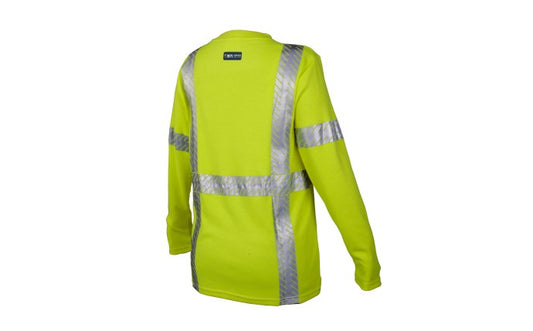 Kishigo - Camiseta de manga larga con cuello en V para mujer FR - F715