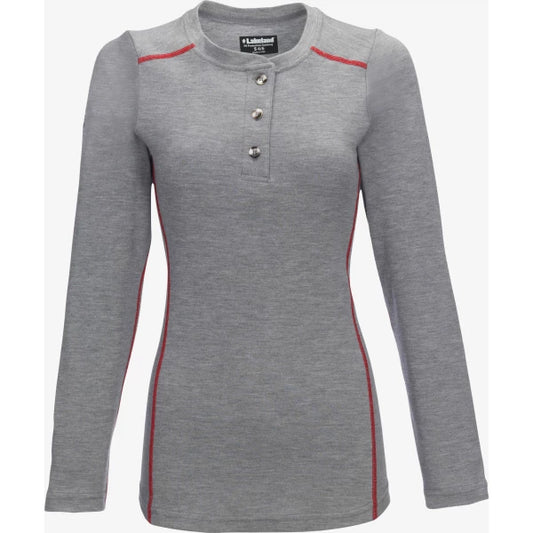 Lakeland - Henley de punto largo FR de alto rendimiento para mujer manga - HSWAT