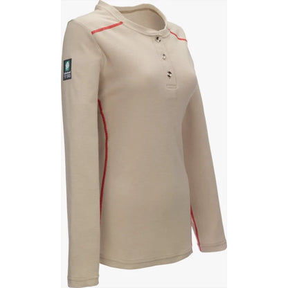 Lakeland - Henley de punto largo FR de alto rendimiento para mujer manga - HSWAT