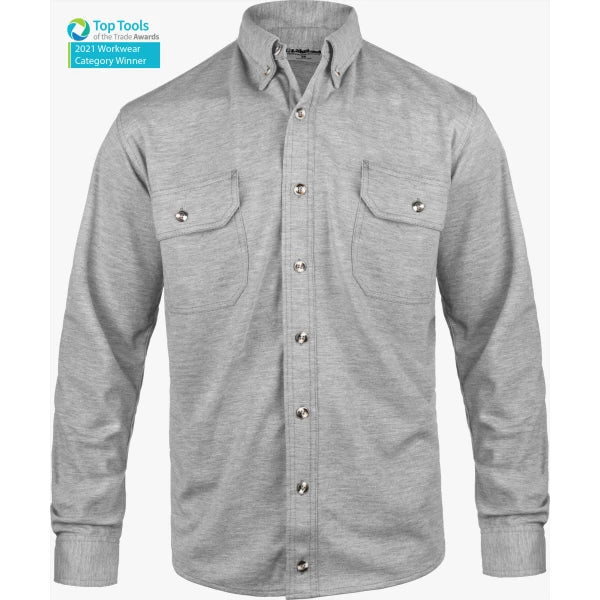 Lakeland - Camisa abotonable de punto ignífuga de alto rendimiento - ISHAT