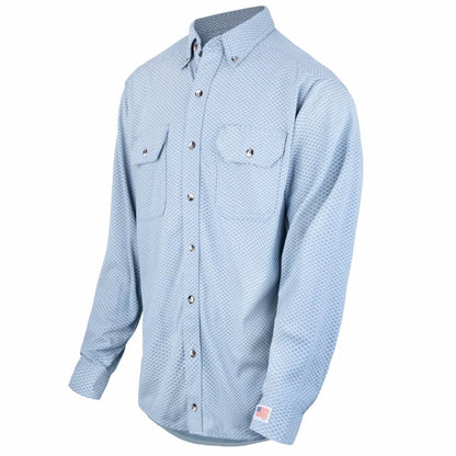 Camisa de punto con botones de alto rendimiento resistente a las llamas - NFPA 70E
