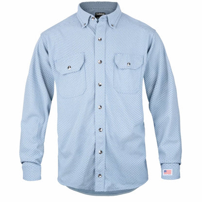 Camisa de punto con botones de alto rendimiento resistente a las llamas - NFPA 70E