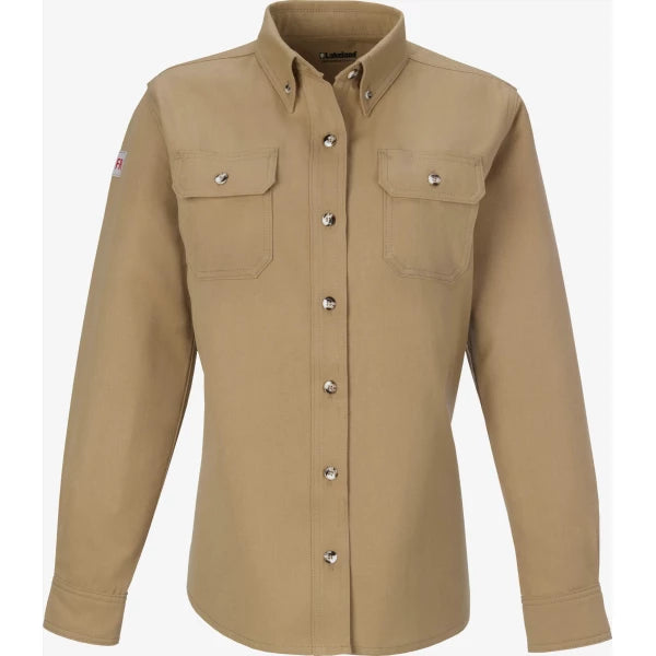 Lakeland - Camisa abotonada Westex DH de 6,5 oz para mujer - ISHW65DH