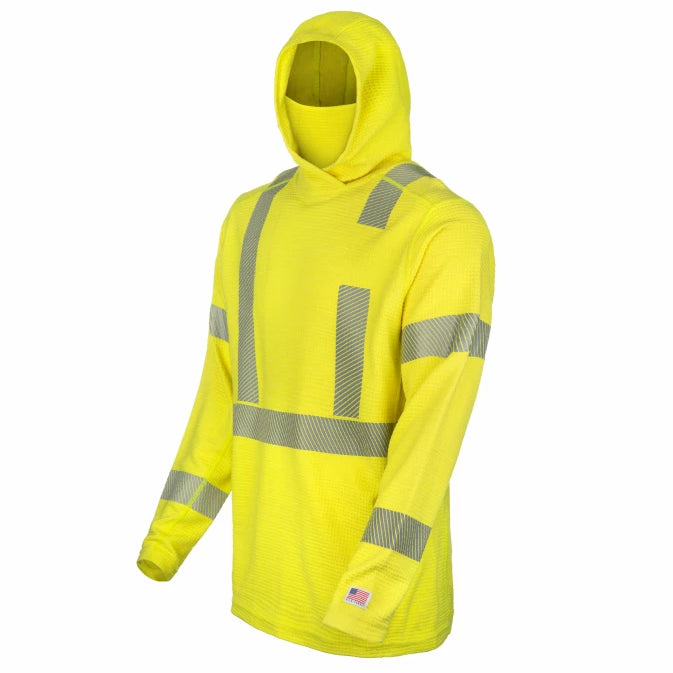 Lakeland - Sudadera FR de alto rendimiento con capucha y polaina para el cuello - LSCMWH