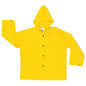 MCR Safety - Chaqueta impermeable amarilla clásica 200J con capucha desmontable - 611-200J